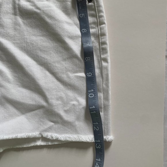 White High Rise Midi Shorts - Picture 3 of 7